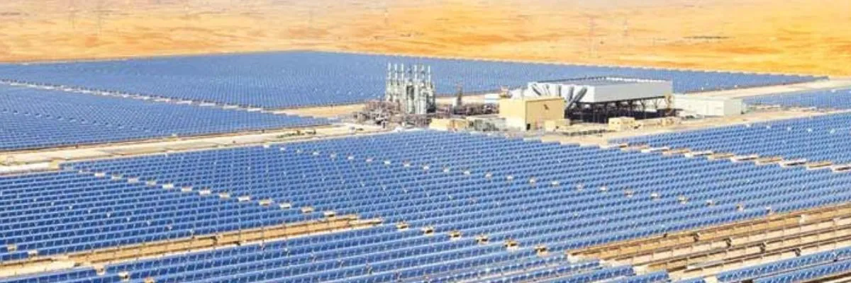 View of Shams CSP power plant