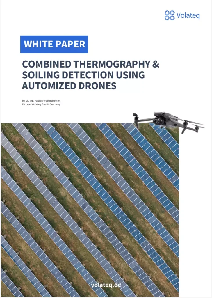 title page of whitepaper on PV thermography and soiling detection